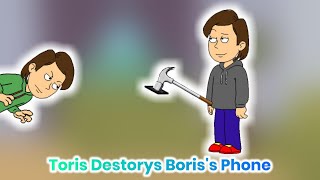 Toris Gets Grounded Toris Destroy Boriss Phone [upl. by Irahcaz]