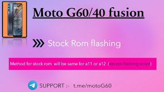 How to flash Stock ROM  Moto g6040 fusion [upl. by Valerle]