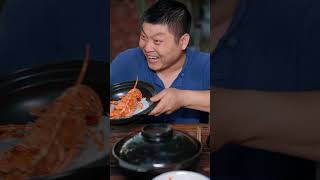 Its so cool to eat big lobster  TikTok VideoEating Spicy Food and Funny Pranks Funny Mukbang [upl. by Ardnuasac]