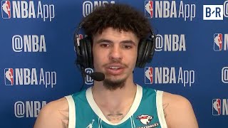 LaMelo Ball Talks Hornets OT Win amp Wild Finish vs Celtics  NBA GameTime [upl. by Eltsirk]