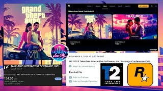 GTA 6 NEWS  Take Two Earnings Call Tomorrow Trailer 2 amp Screenshots amp New Take Two Games in 2025 [upl. by Coleen342]