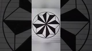 Simple Geometric pattern 3d 3dart simi maths opticalillusion trending viral short reels [upl. by Jobi]