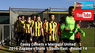 2016 State 1 SE Rd 14  Casey Comets v Warragul United [upl. by Ahsinehs59]