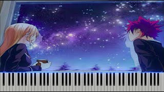 Shokugeki no Soma OST  Kibo no Uta Star Glass Ver Piano Tutorial  sheet [upl. by Noreg]