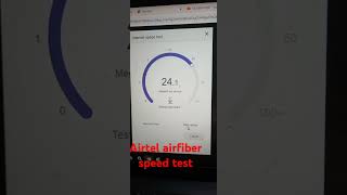 airtel airfiber speed test  40mbps [upl. by Laehcar]