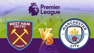 🔴 Man City vs West Ham LIVE  Full Match  Premier League 20242025  Efootball Pes 2024 [upl. by Letha]