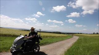 Kemerton to Overbury Lalu Farm Bredon Tower amp Bells CastleOff Road Mobility Scooter [upl. by Amaleta]