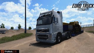 Euro Truck Simulator 2  Driving VolvoFH  Archulated Hualer To Latvia Promods Ets 2 [upl. by Cristabel964]