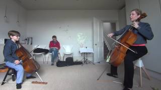 Cello Lesson on Breval Sonata 1st mov [upl. by Nesto]