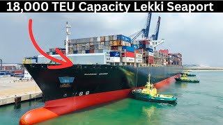 LARGEST SEAPORT IN WEST AFRICA  LEKKI DEEP SEA PORT BEGINS OPERATION  15BILLION Ownahomeng TV [upl. by Vyky29]