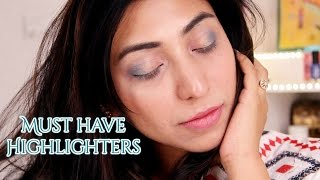 Must have highlighters for Indian skintone  Drugstore Highend amp dupes [upl. by Lynde659]