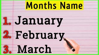 Month name  January February months name  mahino ke naam  January February March [upl. by Noet]