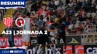 Resumen y Goles  Necaxa vs Xolos  Liga BBVA MX  Apertura 2023  Jornada 2 [upl. by Ellennoj]