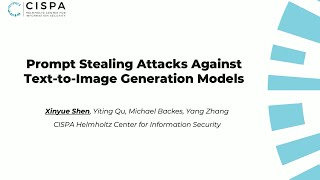 USENIX Security 24  Prompt Stealing Attacks Against TexttoImage Generation Models [upl. by Cheffetz]