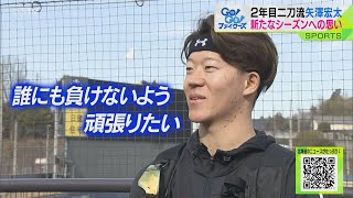 ファイターズ２年目矢澤宏太 今シーズンにかける思いは？ ファイターズ [upl. by Leonanie]