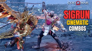 Lore Accurate Kratos destroys Sigrun  God of War No damage GMGOW [upl. by Cristoforo38]