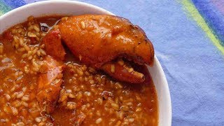 RECETA GOURMET Arroz caldoso con bogavante [upl. by Karr]