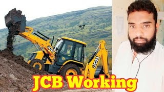 JCB Working Video  JCB BackHoe Pakistani operator in Saudi Arabia [upl. by Merrill]