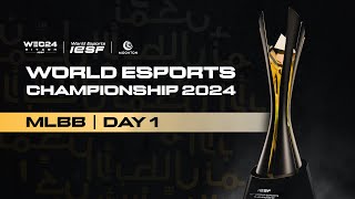 🔴 MLBB  GROUP STAGE  IESF WORLD ESPORTS CHAMPIONSHIP 2024  DAY 1 [upl. by Hassin]