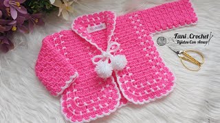 TENDENCIA En una pieza TEJE el abrigo más fácil y hermoso de YouTube a Crochet para principiantes [upl. by Ednyl]