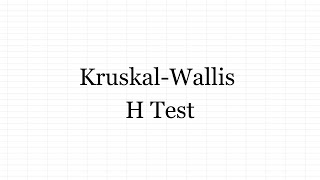 KruskalWallis H test  Hindi  UGCNET Commerce [upl. by Adnohsat]