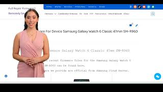 Repair Firmware Galaxy Watch 6 Classic 47mm SMR960 [upl. by Auburta]