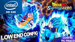 Dragon Ball Sparking Zero Intel HD 520 Low End PC  Low End Config [upl. by Ennahgiel]