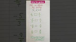 fill in blanks only for genius shorts youtubeshorts trending viralshorts genius kids maths [upl. by Nivle]