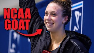 Did Gretchen Walsh Just Swim The Best NCAA Performance in History [upl. by Marou]