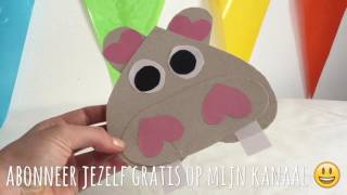 ♥︎ DIY NIJLPAARD KNUTSELEN MET PAPIER ♥︎ KNUTSELEN MET KINDEREN ♥︎ ONDERTITELING [upl. by Nims84]