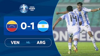 VENEZUELA vs ARGENTINA 01  RESUMEN  CONMEBOL SUB 15  FASE DE GRUPOS [upl. by Najram]