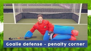 Defending Penalty Corner tutorial  Goalkeeper technique  HockeyheroesTV [upl. by Switzer]