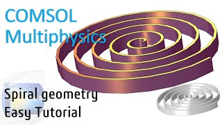 Create Spiral geometry easily in COMSOL Multiphysics [upl. by Andria]