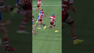 Gloucester RACE Up The Field To Score 💨🏉 rugby gallaghercup [upl. by Dur229]