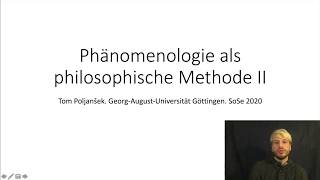 Phänomenologie als philosophische Methode II Descartes Meditationen 1  2 [upl. by Gnus587]