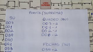 Como Fazer Janela 2 Folhas Alumínio linha Suprema Aula 1conhecendo os perfis [upl. by Gwyneth]