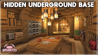 Minecraft Hidden Underground Base Tutorial How to Build 119 [upl. by Ecar]