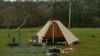 Robens fairbanks 4 man canvas tepee hot tent [upl. by Llednik]