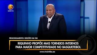 PROLONGAMENTO Riquinho propõe mais torneios internos para maior competitividade no basquetebol [upl. by Ennoirb]