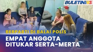 BERPARTI DI BALAI POLIS  Empat Termasuk Inspektor Ditukar SertaMerta [upl. by Eneryc]