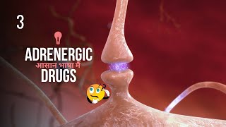 क्या हैं ADRENERGIC DRUGS जानिए आसान भाषा में।SYMPATHOMIMETIC DRUGS IN HINDI ADRENERGIC AGONISTS [upl. by Eidod]