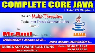 Core JavaMultiThreadingInter Thread CommunicationPart 5 [upl. by Llennol701]