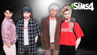 👨MALE SIMS PART 1  CAS  CC Links  The Sims 4 [upl. by Tatiana]