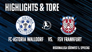 S23 24 HIGHLIGHTS FC Astoria Walldorf vs FSV Frankfurt 1 [upl. by Iny]