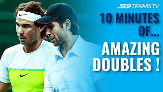 10 Minutes Of Incredible Doubles Tennis 🤯 [upl. by Ahseinad]