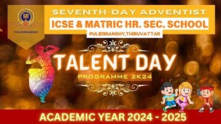 TALENT DAY 2024  SDA PULIERRANGHY  MATRIC amp ICSE SCHOOL  TAMILNADU [upl. by Ignazio]