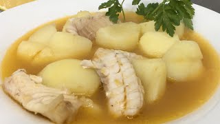 Sopa de pescado blanco  emblanco malagueño [upl. by Tymothy]