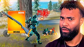 IMPOSSÍVEL NOVA M590 É MUITO FORTE SOLO VS SQUAD FREE FIRE [upl. by Ail]