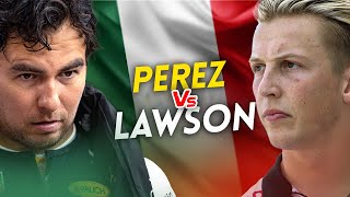 Sergio Perez VS Liam Lawson [upl. by Arraeis]