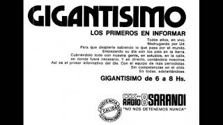 Gigantísimo  Radio Sarandí 29 de marzo de 1993 [upl. by Assert685]